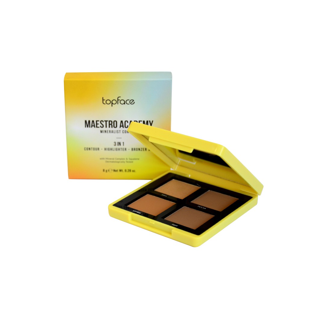 Topface Maestro Academy Mineralist Contour Palette contouring 002